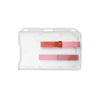 010656 HID Frosted Horizontal 2-card Dispenser with red Extractor Slide - Pack of 100-DISCONTINUED
