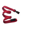 010678 HID Red 3/8" (10 mm) Flat Braid Breakaway Woven Lanyard with Wide Plastic Hook And Gripper 30 - Pack of 100-DISCONTINUED