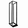 047-WOS-0445 Vertical Cable 45U 4 Post Open Rack  - 24-36" D x 24"W x 84" H - Black Steel Frame