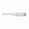 092-604/3WH Vertical Cable 24 AWG 4 Unshielded Twisted Pair Stranded Bare Copper CM Non-Plenum Cat5e Cable - 3ft Patch Cord - White