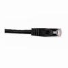 Show product details for 092-624/10BK Vertical Cable 24 AWG 4 Unshielded Twisted Pair Stranded Bare Copper CM Non-Plenum Cat5e Cable - 10ft Patch Cord - Black