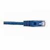 Show product details for 092-625/10BL Vertical Cable 24 AWG 4 Unshielded Twisted Pair Stranded Bare Copper CM Non-Plenum Cat5e Cable - 10ft Patch Cord - Blue