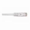 Show product details for 092-631/10WH Vertical Cable 24 AWG 4 Unshielded Twisted Pair Stranded Bare Copper CM Non-Plenum Cat5e Cable - 10ft Patch Cord - White