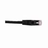 092-651/25BK Vertical Cable 24 AWG 4 Unshielded Twisted Pair Stranded Bare Copper CM Non-Plenum Cat5e Cable - 25ft Patch Cord - Black
