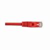 092-657/25RD Vertical Cable 24 AWG 4 Unshielded Twisted Pair Stranded Bare Copper CM Non-Plenum Cat5e Cable - 25ft Patch Cord - Red