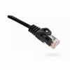 Show product details for 094-795/1BK Vertical Cable 24 AWG 4 Unshielded Twisted Pair Stranded Bare Copper CM Non-Plenum Cat6 Cable - 1ft Patch Cord - Black