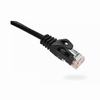 094-804/2BK Vertical Cable 24 AWG 4 Unshielded Twisted Pair Stranded Bare Copper CM Non-Plenum Cat6 Cable - 2ft Patch Cord - Black
