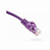 094-809/2PR Vertical Cable 24 AWG 4 Unshielded Twisted Pair Stranded Bare Copper CM Non-Plenum Cat6 Cable - 2ft Patch Cord - Purple