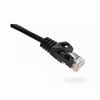094-813/3BK Vertical Cable 24 AWG 4 Unshielded Twisted Pair Stranded Bare Copper CM Non-Plenum Cat6 Cable - 3ft Patch Cord - Black
