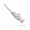 094-838/7WH Vertical Cable 24 AWG 4 Unshielded Twisted Pair Stranded Bare Copper CM Non-Plenum Cat6 Cable - 7ft Patch Cord - White