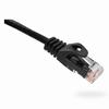 094-840/10BK Vertical Cable 24 AWG 4 Unshielded Twisted Pair Stranded Bare Copper CM Non-Plenum Cat6 Cable - 10ft Patch Cord - Black