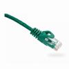094-842/10GR Vertical Cable 24 AWG 4 Unshielded Twisted Pair Stranded Bare Copper CM Non-Plenum Cat6 Cable - 10ft Patch Cord - Green
