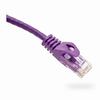 094-845/10PR Vertical Cable 24 AWG 4 Unshielded Twisted Pair Stranded Bare Copper CM Non-Plenum Cat6 Cable - 10ft Patch Cord - Purple