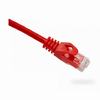 094-846/10RD Vertical Cable 24 AWG 4 Unshielded Twisted Pair Stranded Bare Copper CM Non-Plenum Cat6 Cable - 10ft Patch Cord - Red
