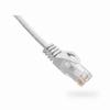 094-847/10WH Vertical Cable 24 AWG 4 Unshielded Twisted Pair Stranded Bare Copper CM Non-Plenum Cat6 Cable - 10ft Patch Cord - White