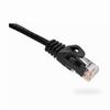 094-867/25BK Vertical Cable 24 AWG 4 Unshielded Twisted Pair Stranded Bare Copper CM Non-Plenum Cat6 Cable - 25ft Patch Cord - Black