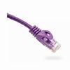 094-872/25PR Vertical Cable 24 AWG 4 Unshielded Twisted Pair Stranded Bare Copper CM Non-Plenum Cat6 Cable - 25ft Patch Cord - Purple