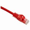 094-882/50RD Vertical Cable 24 AWG 4 Unshielded Twisted Pair Stranded Bare Copper CM Non-Plenum Cat6 Cable 50ft Patch Cord - Red