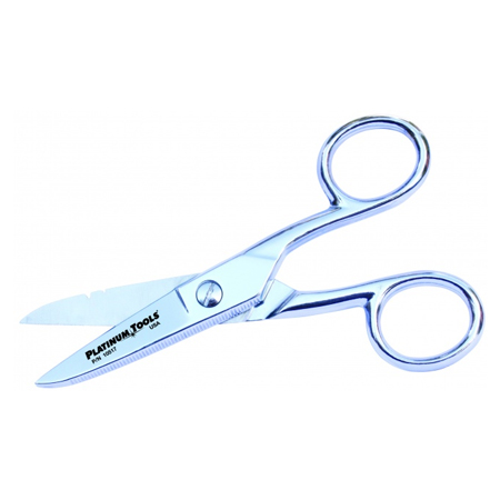 10517C Platinum Tools Electrician's 5" Scissor-Run Scissors