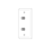 Show product details for 120064 Vanco Wall Plates F Dual Gold Light Almond