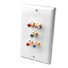 Vanco RGB Component Video with Audio Wall Plate