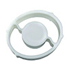180W-10 Oval Channel Magnet - White - 10 Pack