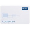 2000PG1SN-100 HID iCLASS Card 2k Bits (256 Bytes) with 2 Application Areas Plain White with Gloss Finish Front Plain White with Gloss Finish with Magnetic Stripe Back Sequential Internal/Sequential Non-Matching External Inkjetted Card Numbering No Slot Punch - 100 Pack