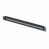 266-PKM02-2400 Vertical Cable 1U 24 Port Blank Patch Panel No Label Holder