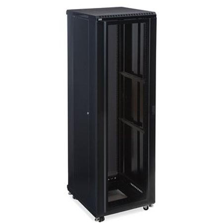 3110-3-024-42 Kendall Howard 42U LINIER Server Cabinet Convex/Vented Doors 24" Depth