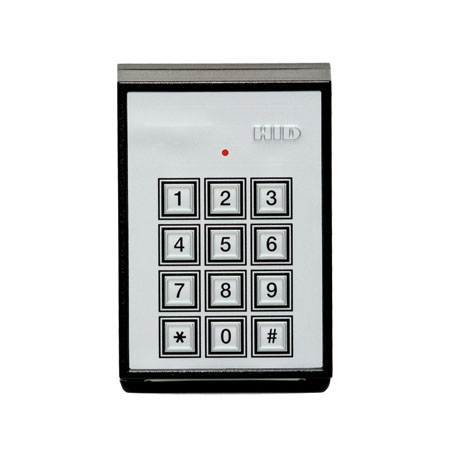 3110-5840 HID Indoor/Outdoor Insertion Magnetic Stripe Card Reader with Keypad (White)
