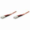 Show product details for 470001 Intellinet Fiber Optic Patch Cable Duplex Multimode SC/SC - OM2 - 3.0 Feet - Orange
