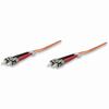 Show product details for 470056 Intellinet Fiber Optic Patch Cable Duplex Multimode ST/ST - OM2 - 3.0 Feet - Orange