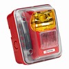 4890148 Potter CSLP-24WAR-WP Wall Mount Amber Strobe Red Body Low Profile Weather Proof