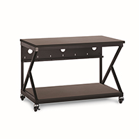 5000-3-304-48 Kendall Howard 48 inch Performance Work Bench with Full Bottom Shelf No Upper Shelving - African Mahogany