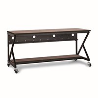 [DISCONTINUED] 5000-3-403-72  Kendall Howard 72 inch Performance Work Bench No Upper Shelving - Serene Cherry
