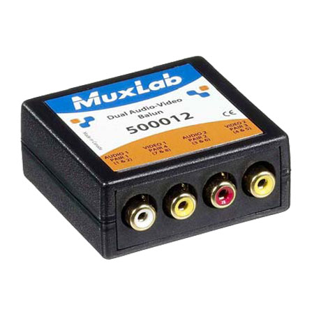 [DISCONTINUED] 500012 MuxLab Dual Audio-Video Balun