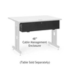 5500-3-100-48 Kendall Howard Advanced Classroom Training Table 48” Cable Management Enclosure