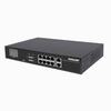 561303 Intellinet Network Solutions 8-Port Gigabit Ethernet PoE+ Switch with 2 RJ45 Gigabit Uplink Ports and LCD Screen