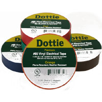 66CRED L.H. Dottie 3/4 X 66' Premium Color Coding PVC Tape Red