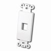 Show product details for 820321 Vanco Wall Plate Keystone Decor 1 Port - White