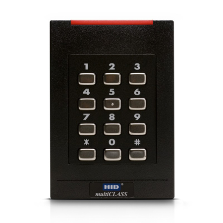 921LNC HID iCLASS SE RPK40 13.56MHz Contactless Smart Card Keypad All Prox (Custom) Reader (Clock-and-Data)