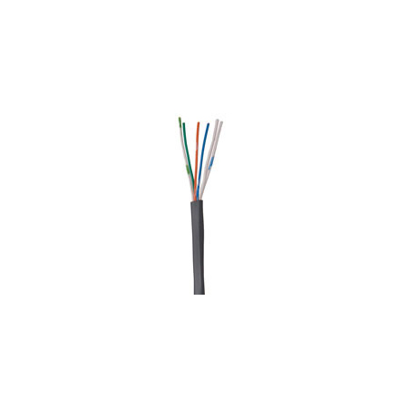 96203-45-09 Southwire Coleman Cable 24 AWG 3 Unshielded Twisted Pairs (UTP) Solid Bare Copper CMX Cat3 Non-Plenum Network Cable - 500 Pull Box - Gray