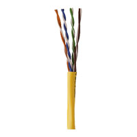 96263-46-02 Coleman Cable 24 AWG 4 Pair Unshielded Twisted Pairs (UTP) Solid Bare Copper CMR Cat5e Non-plenum Network Cable - 1000' Pull Box - Yellow