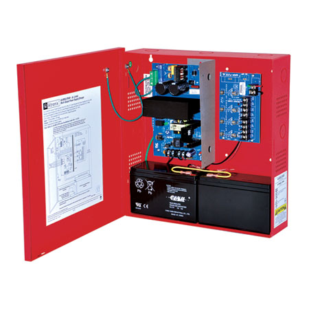 AL400ULPD4R Altronix 4 Output Fused Power Supply/Charger w/ Red Enclosure 12VDC @ 4 Amp or 24VDC @ 3 Amp