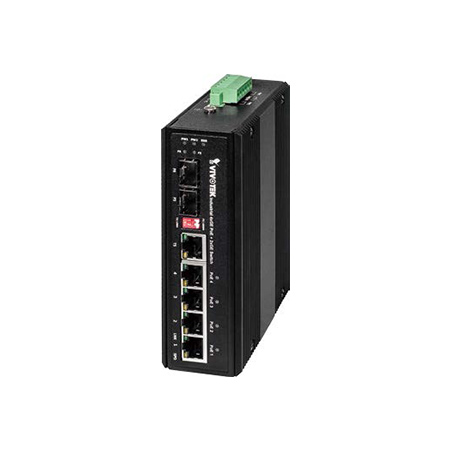 [DISCONTINUED] AW-IHT-0600 Vivotek Industrial 4 Port PoE + 1xGE Combo SFP + 1xGE SFP Switch