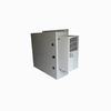 BW-1248ACE Mier NEMA Type 4 Outdoor 24"W x 24"H x 8"D Metal Electrical Enclosure with Thermostat and AC Unit - Gray w/ Removable 22" W x 22" H Back-Panel - Solid Door