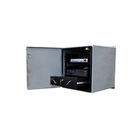 [DISCONTINUED] BW-RACK8ACE Mier Metal NEMA 4 Outdoor Enclosure with internal 12RU rack, 800 BTU AC unit, lock (NO heater-see ACHT for heat)