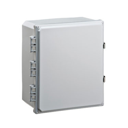 BW-SL12106 Mier UL Listed NEMA Rated Outdoor 12" H x 10" W x 6" D Polycarbonate Electrical Enclosure - Gray - Solid Door