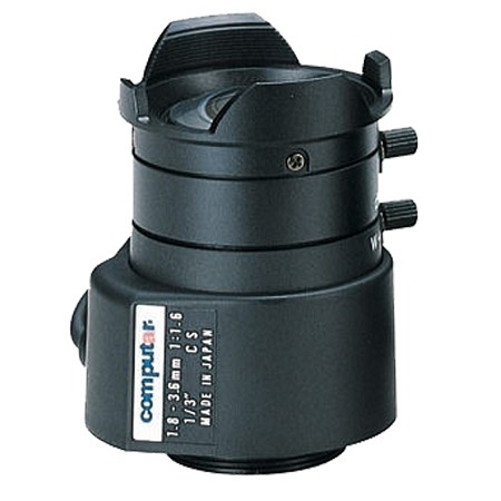TG2Z1816FCS Computar CS-Mount 1.8-3.6mm Vari-focal F/1.6 DC Auto Iris Lens