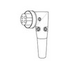 CBC5RX Vanco Connector CB Microphone Right Angle 5P